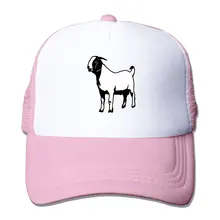 Унисекс сетчатые шляпы боэр Коза силуэт Регулируемый Snapback шляпа от солнца
