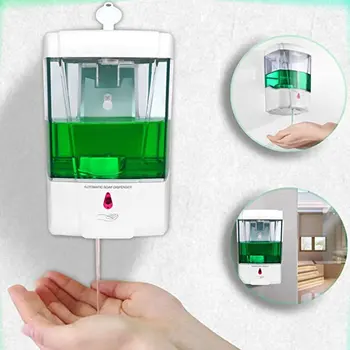 

Hot 700ml Smart Gel Alcohol Disinfectant Hand Sanitizer Automatic Sensor Soap DispenserWall-mounted Soap Dispenser