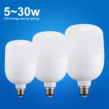 

E27 LED Blub 5W 50W 15W 20W High Power LED Lamp for Bedroom Energy Save Table Light Cold White New Arrival