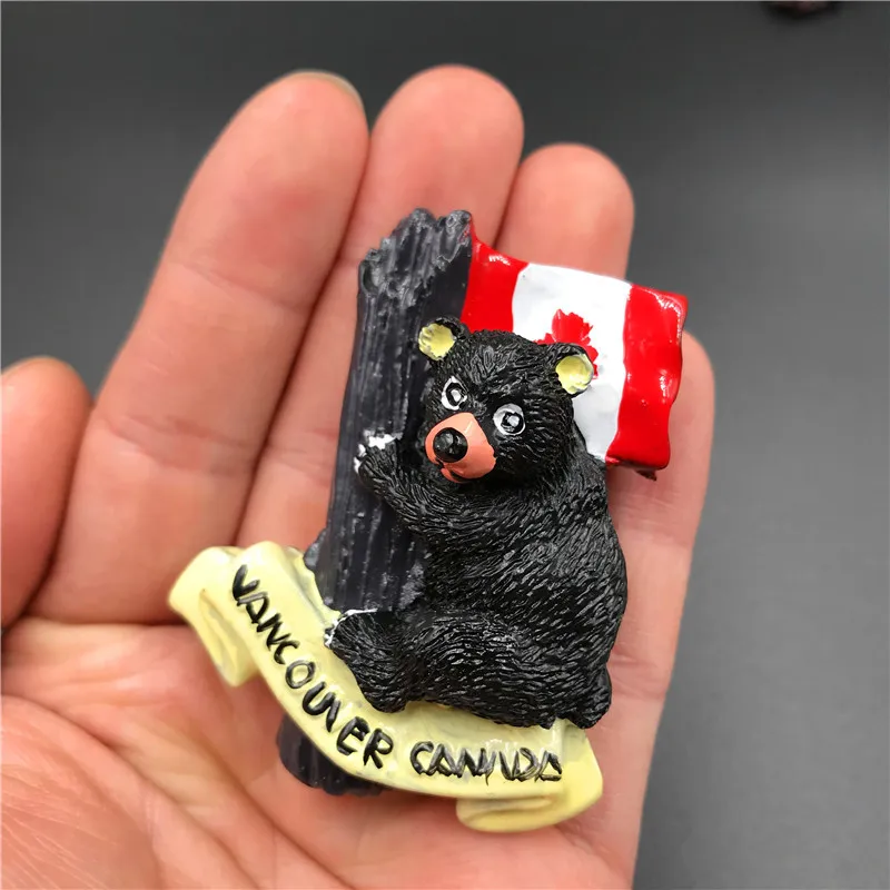 Египетская Пирамида канадский медведь Австралийский кенгуру Смола магнитные Креативные 3D магниты на холодильник наклейка на холодильник сувенир для путешествий