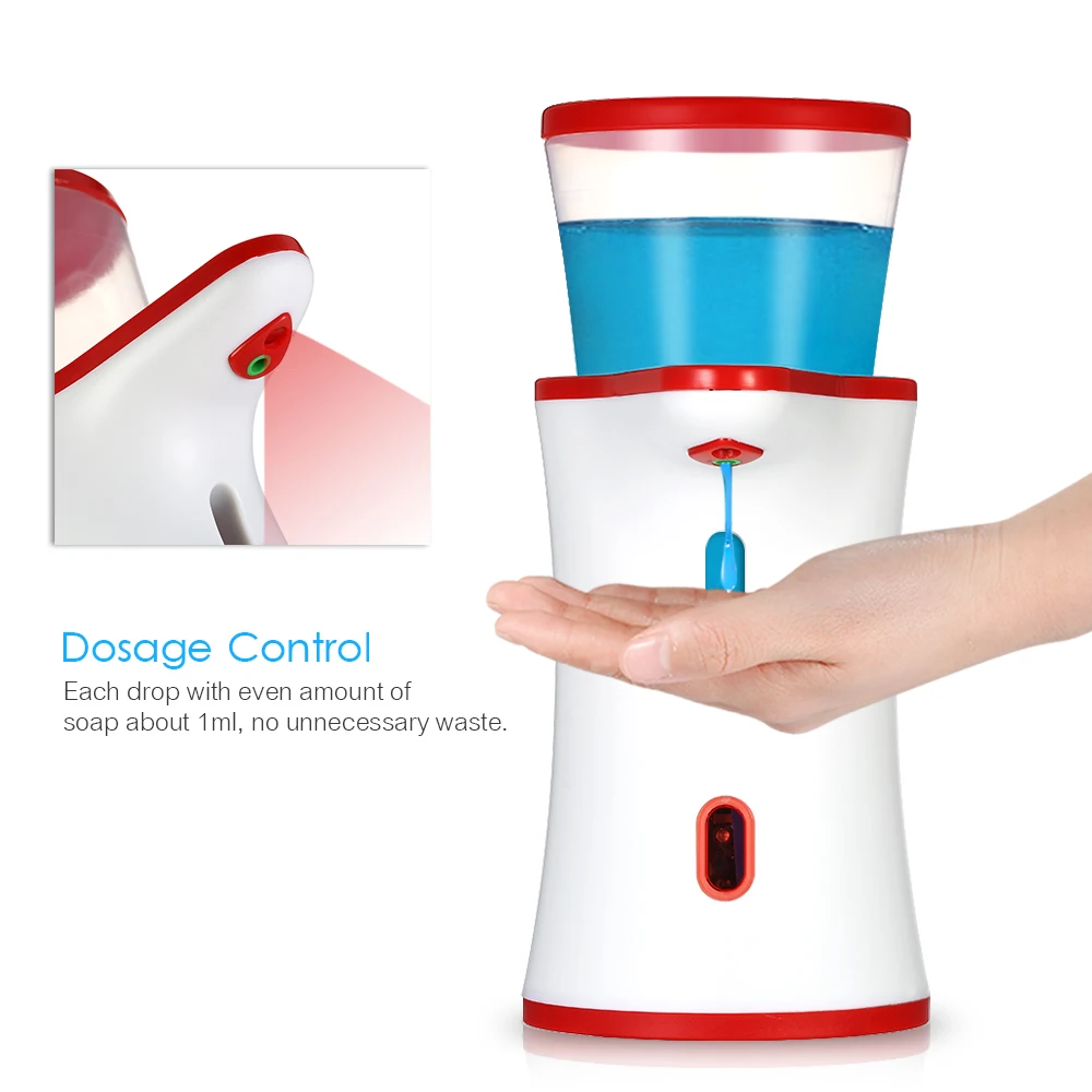 

250ml Automatic Soap Dispenser Desk-top IR Sensor Touchless Liquid Soap Lotion Dispenser for Kitchen Bathroom