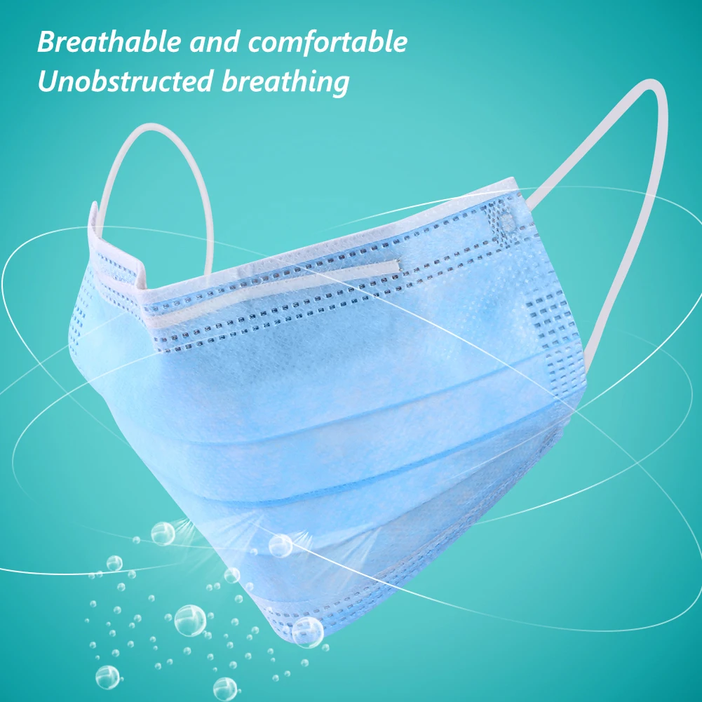

5-50 pcs Disposable 3-Layer Face Mask Dust Proof Antiviral Anti Germ Masks Earloop Mouth Cover Personal protective mask instock