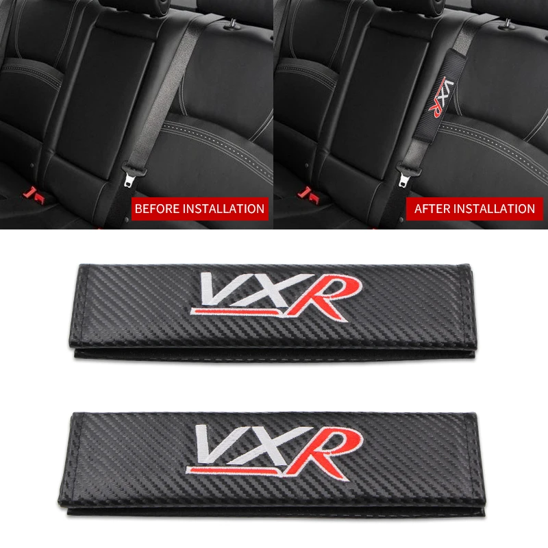 2 шт. автомобильные подушки для ремня безопасности Vauxhall VXR Astra Mokka Corsa Carbon |