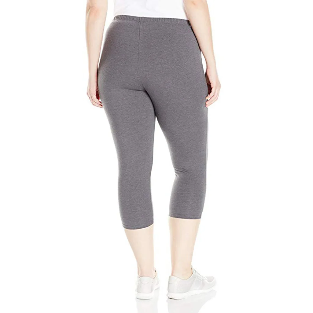 Women�s Stretch Capri Pants Plus Size Short Trousers Suitable for Home Leisure Sports