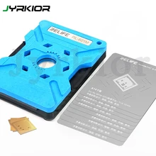 RELIFE RL-601M 7 in 1 Universal CPU Reballing Stencil Platform For iPhone 6-12 Pro Max IC Chip Planting Tin Template Fixture
