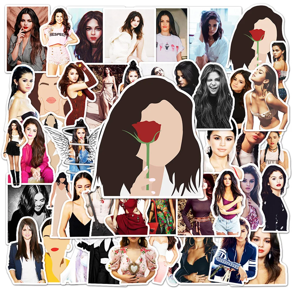 Tanio 10/30/50 szt Hot kobiet piosenkarka aktor Selena Gomez naklejki