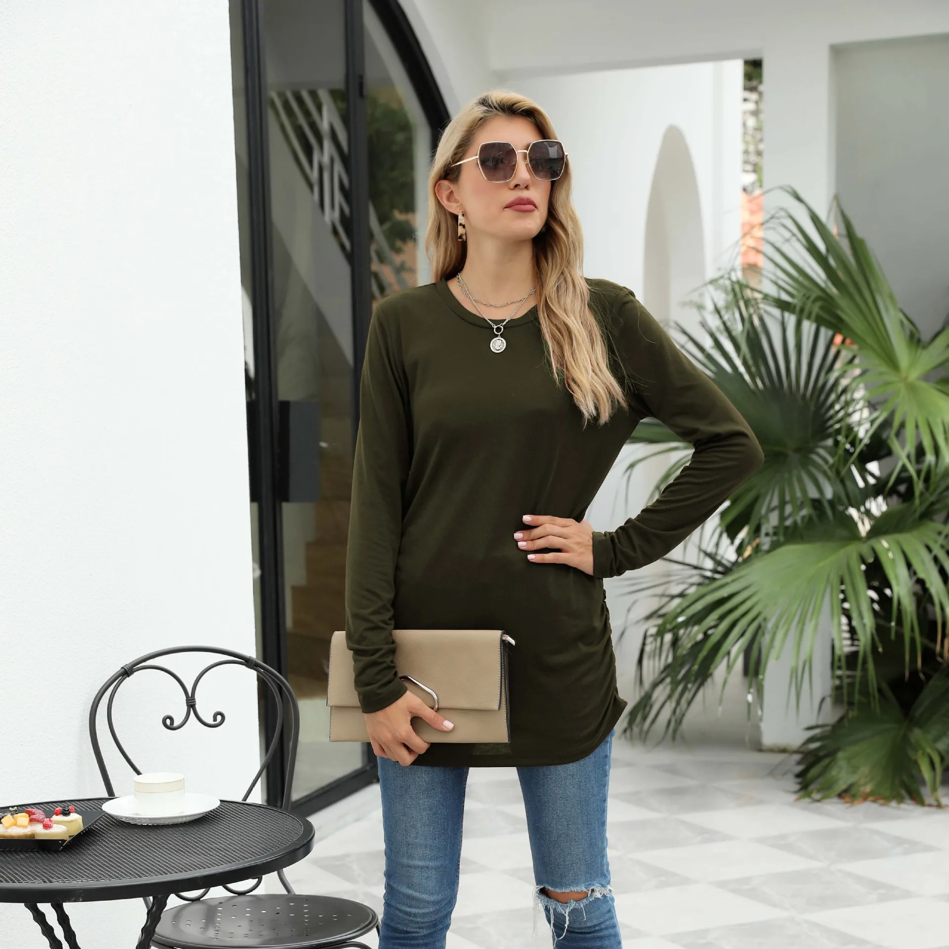 New Long sleeve harajuku tshirt tops women 2020 korean style casual plus size clothes o-neck streetwear autumn winter t shirt