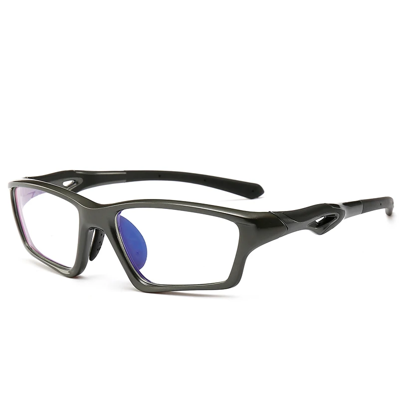 Polarized Sports Glasses Frame Men Driving Basketball Eyeglasses Man Anti Explosion Prescription Spectacles High Quality - Цвет оправы: Серый