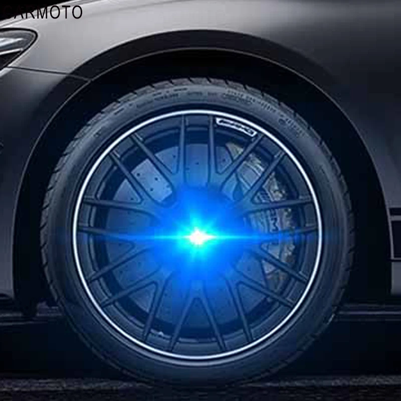 

Hub Light Car Wheel Caps Light Floating Illumination LED Light Center Cover Lighting Cap For BenzW205 bmw E36 E60 E39 E90F30F20