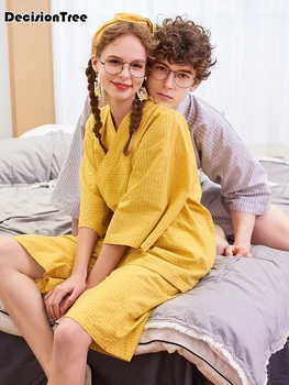 

2020 Japanese 100% cotton short pyjamas men sleepwear japanese kimono pajamas sets homewear bathrobe kimono robes pijama hombre