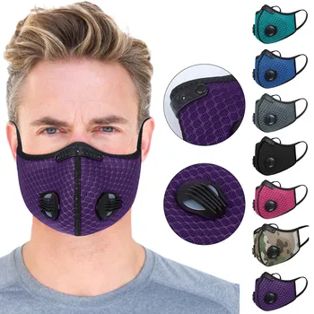 

Maski Antivirus Adult Breathing Valves Mask Mouth Masks PM2.5 Air Dust Mask Pollution Reusable 3D Mouth Cover Face Mouth Cover