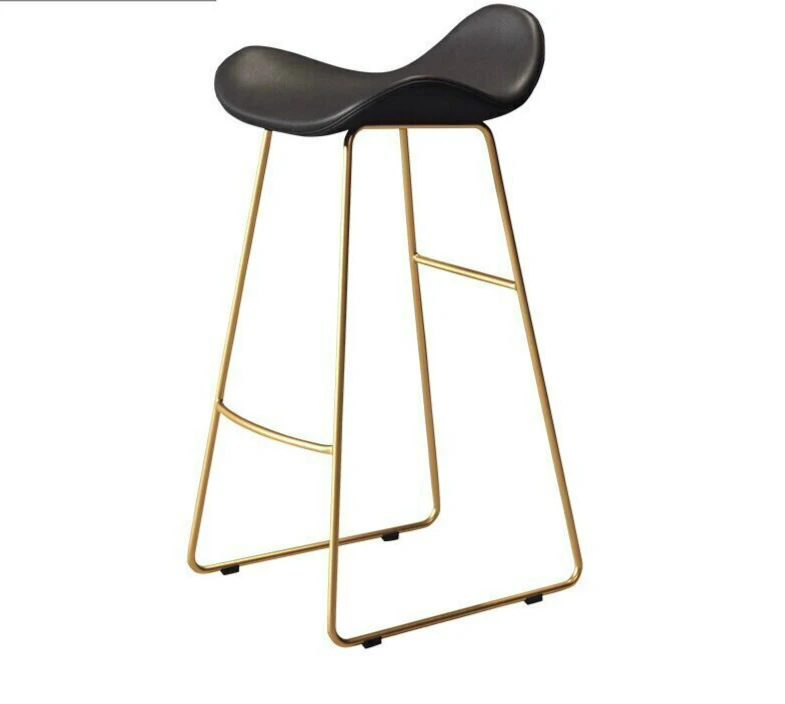 

Modern Simple Bar Chair Northern Europe High Stool Domestic Bar Stool High Foot Net Red Bar Stool Front Desk Chair Bar Chair