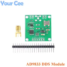 Ad9833 dds sinal gerador módulo dc 0-12.5mhz spi quadrado triângulo onda senoidal saída digital programável freqüência e fase