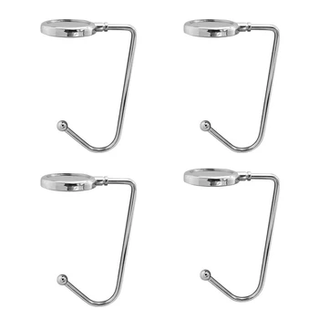 

4pcs Anti-slip Handbag Clip Hang Grip Mantel Hooks Fireplace Festival Safety Zinc Alloy Home Christmas Stocking Holder Pendant