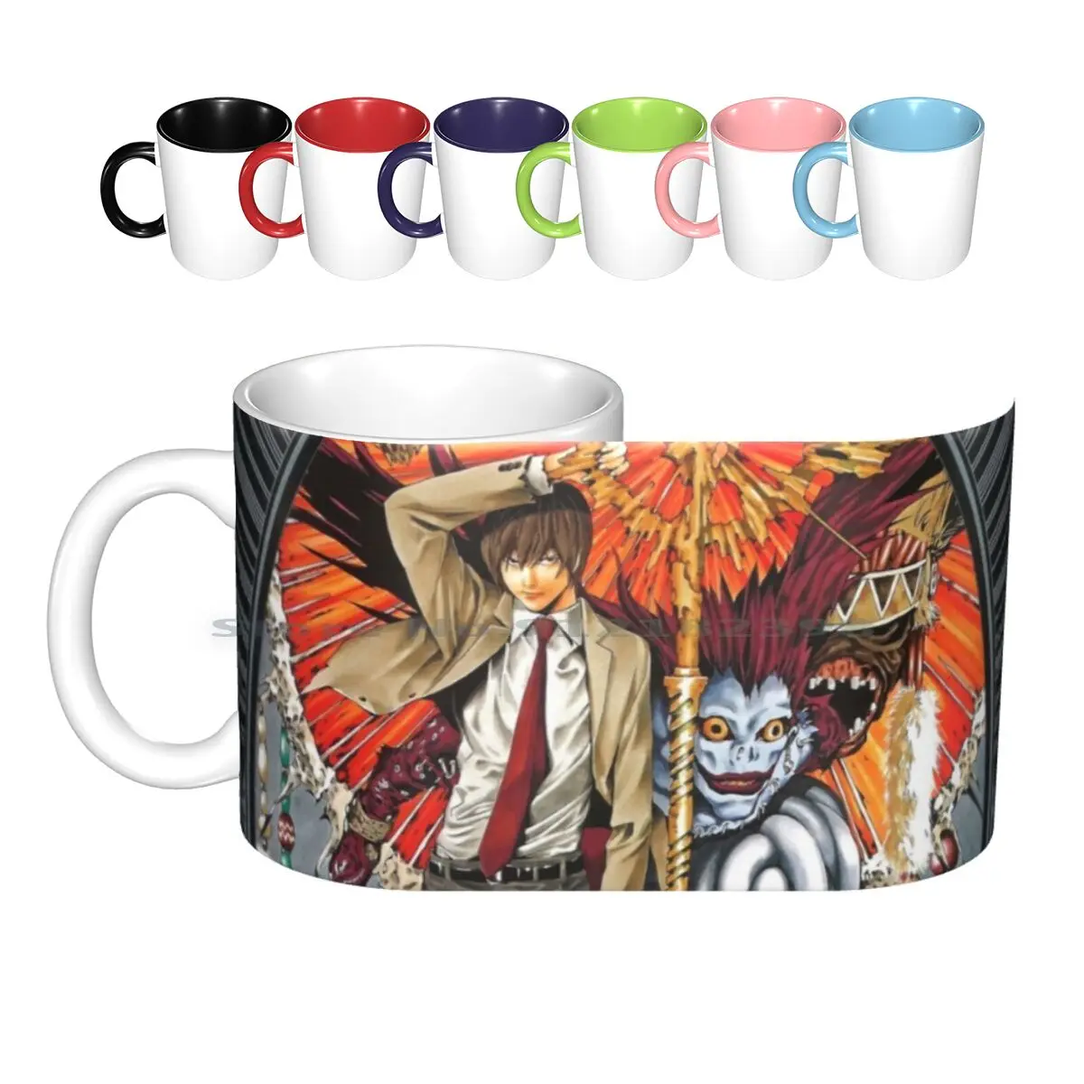 

Керамические кружки с изображением героев мультфильмов, героев мультфильмов, Lofi Death