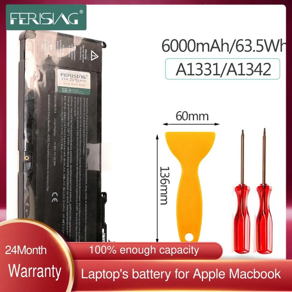 FERISING Оригинальный Новый A1331 Аккумулятор для ноутбука Apple MacBook Unibody 13 &quotA1342 MC207LL/A