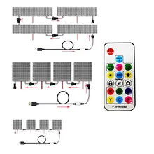 Module Pixel Led WS2812b 8x8 8x32 16x16, 17 touches, contrôleur USB, Kit de petit écran, perles de lampe adressables individuellement