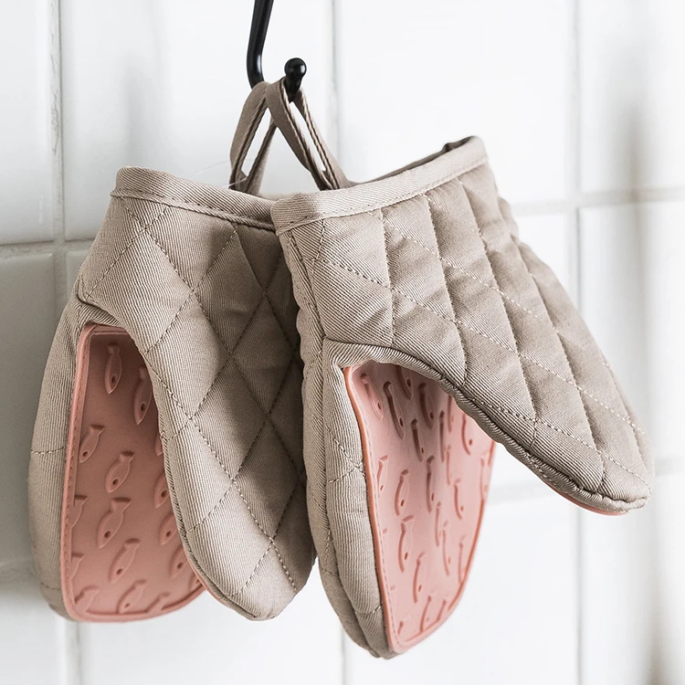 Guantes de silicona para horno microondas de cocina, resistentes al calor, antiquemaduras, aislamiento, Clip de mano, soporte para cuencos