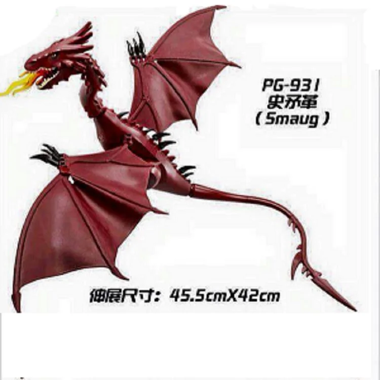 Строительные блоки из фильма Smaug кирпичи Аниме фигурки Обучающие игрушки для