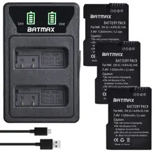 3 шт., аккумулятор EN EL14 EN EL14a + светодиодный USB-зарядка, двойное зарядное устройство для Nikon D3100 D5200 DF P7000 P7100 P7200 P7700 P7800