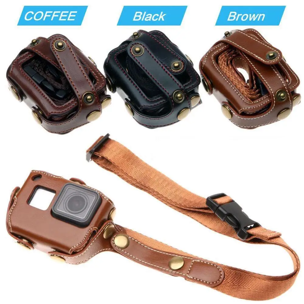 Yiwa защитный чехол для Gopro Hero 7 6 5 Black Edition PU кожаный r35 | Электроника