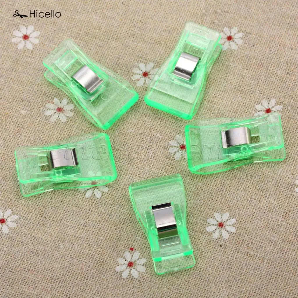 Hicello 10 штук пакет многоцветные Швейные зажимы пластиковый Клевер чудо