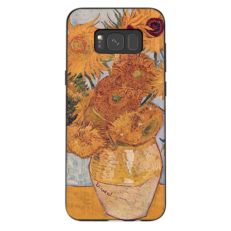 Милый мультяшный чехол для телефона samsung A20E A70S A2 J4 J6 J7 Duo Plus Prime J8 Core, задняя крышка, чехол с рисунком Ван Гога