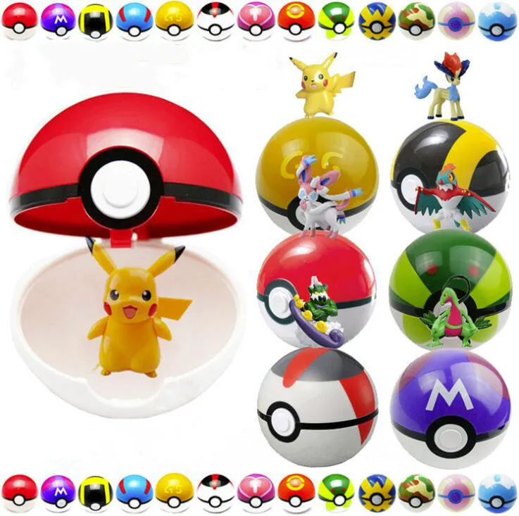 Takara Tomy Pokemon pikachu Pet Elf Ball покебол Pikachu 7 см всплывающие мячи фигурки для детей