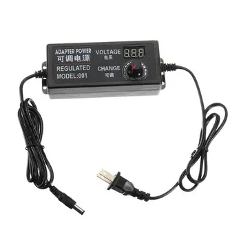 

New 9-24V 3A 72W Speed Control Volt AC/DC Adjustable Power Adapter Supply Display Screen US Plug Chargers Accessories