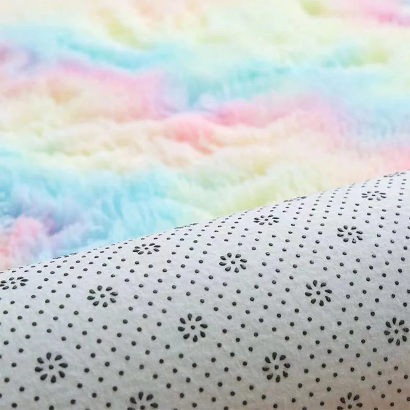 Round Plush Carpet For Living Room Anti-slip Fluffy Large Area Mat Thick Bedroom Decorative Carpets Floor Soft Rug Home Pink Rug
