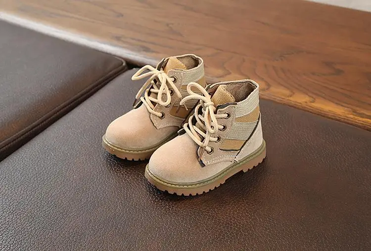 Демисезонные ботинки «Мартенс» для девочек и мальчиков; детские ботинки из замши; повседневная мягкая детская обувь для малышей; носки