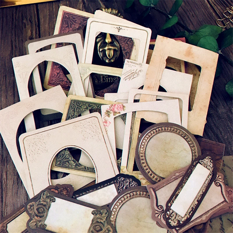 4 Confezioni Di Cornici Di Carta Vintage Per Scrapbooking E Fai Da Te - Design In Rilievo - Foto 12