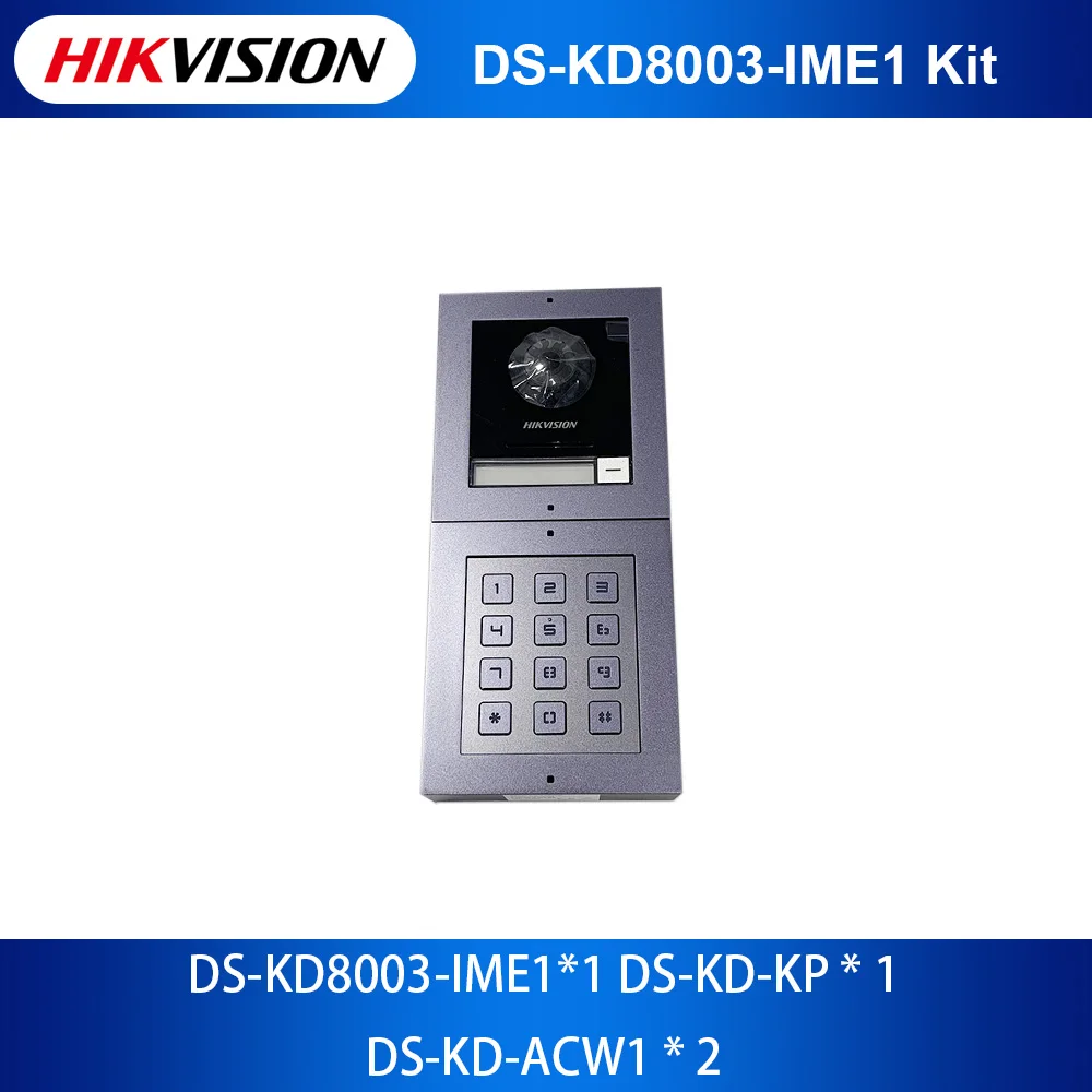 Original Hikvision Video Intercom Keypad Module DS-KD-KP and Accessory Package  DS-KD-ACW1 for  DS-KD8003-IME1