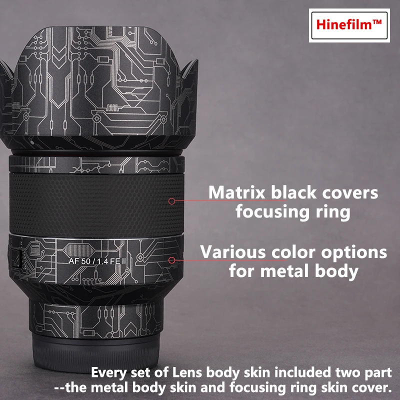 Samyang Lente Adesivo Pele Decalque Premium Wraps Cases Protetor Film Guard Lente de Montagem fe Af50f1.4 ii 50 mm - Image 5