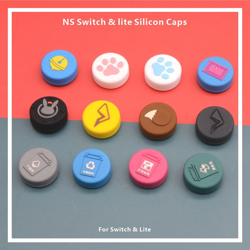 

4pcs Creative Theme Paw Thumbstick Grip Cap Joystick Cover For Nintendo Switch Lite NS Joy-Con Controller Thumbstick Case