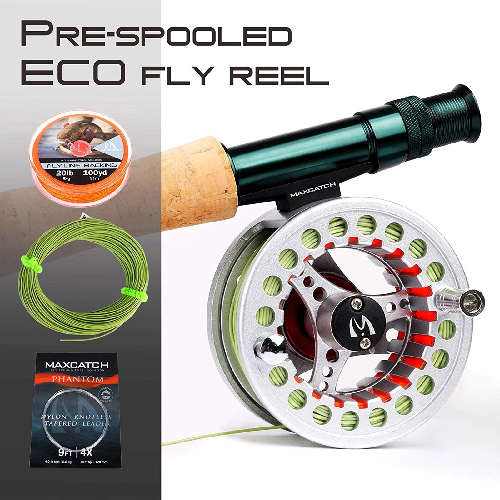 Maximumcatch 3-8WT Fly Fishing Rod And Reel Combo Set 8'6''/9' Medium-fast Fly Rod Pre-spooled Fly Reel & Line &Triangle Tube 3