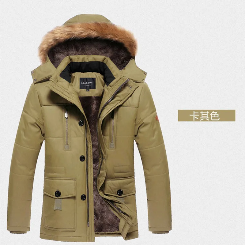 

Fashion Winter Jacket Men Warm Outerwear Jackets Coats Plus Size Down Hooded Jaquetas Masculina Inverno Parka 718