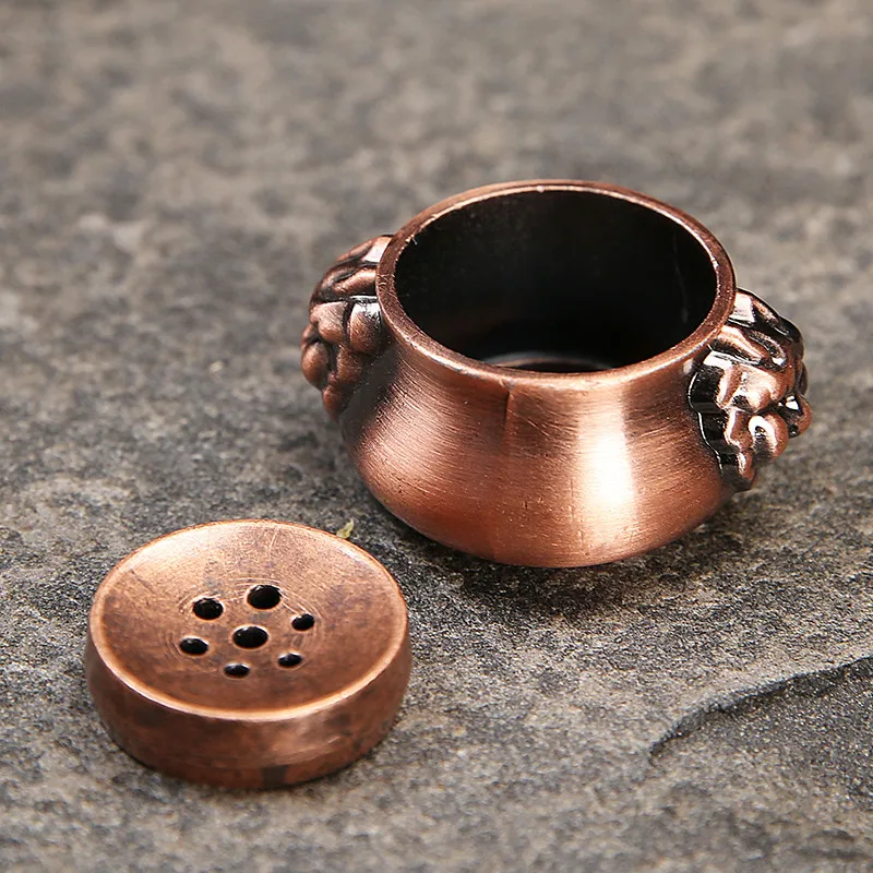 Мини отверстия Чистый медный для благовоний горелка Лев ароматическая