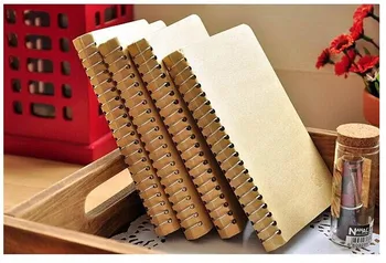 

1PCS/Lot kraft cover Diary blank Notebook Notepads Fashion Gifts