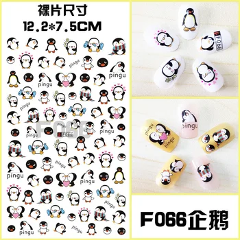 

Penguin snow enadhesive 3d nail sticker foil for nails art decoration cute cartoon designs nail decals manicure supplies tool