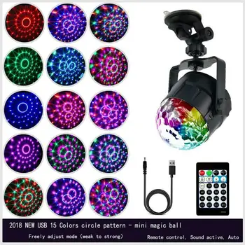 

Plastic Stage light Weddings Birthday Self-Propelled Car Sound Disco RGB