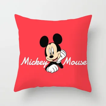 

Mickey Mouse Cushion Cover Disney Throw Pillows Minnie Home Textile 45x45cmPillow Cover Christmas Decorations for Home
