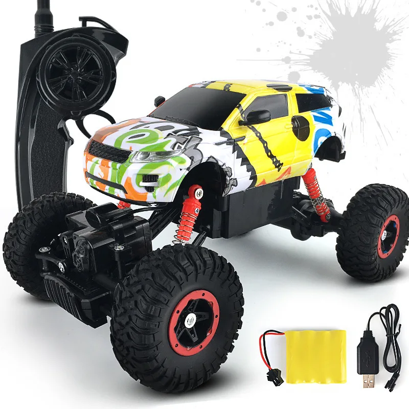

New Style 2.4G Remote Control Car Four-Wheel Drive Climbing Stunt off-Road Vehicle Anticollision Shatter-resistant Big Foot Drif