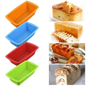 

Cake Rectangular Moulds Silicone Mold High Temperature Resistant Durable Baking Mould For Cake Toast Bread Baking Pan Tools