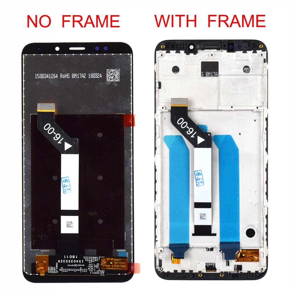 Для Xiaomi Redmi 5 Plus ЖК-дисплей дигитайзер рамка сенсорный экран ЖК оригинальные запасные части