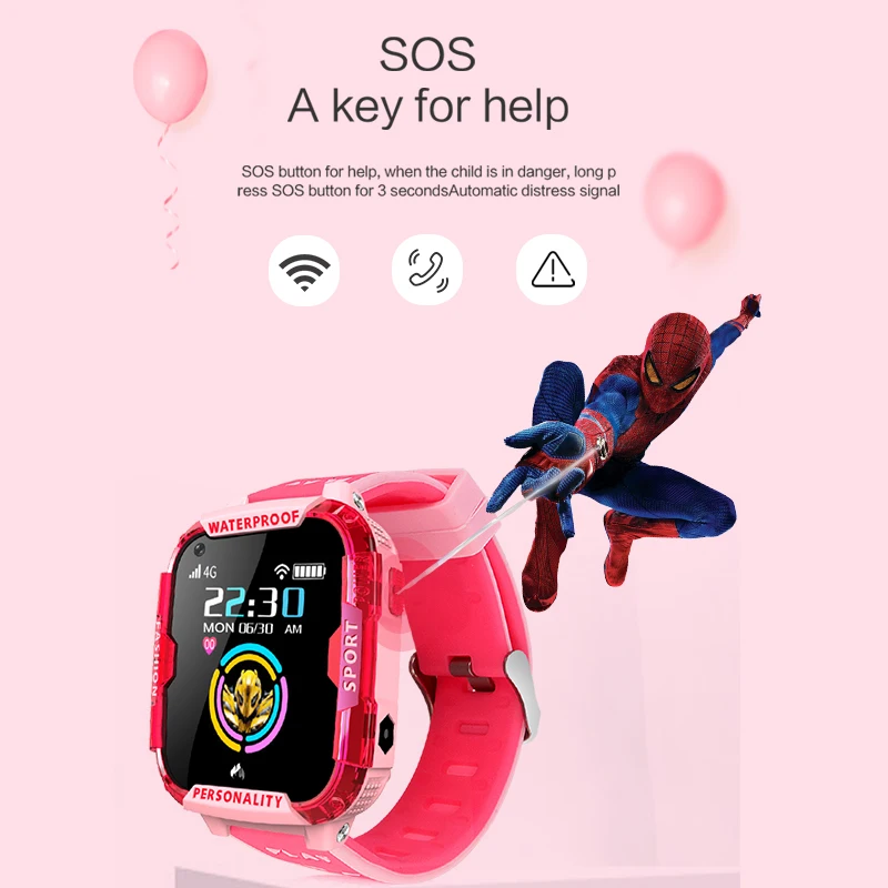  LIGE Children's Smart Watch GPS Accurate Positioning Support 4G SIM card WIFI Connection Video Call
