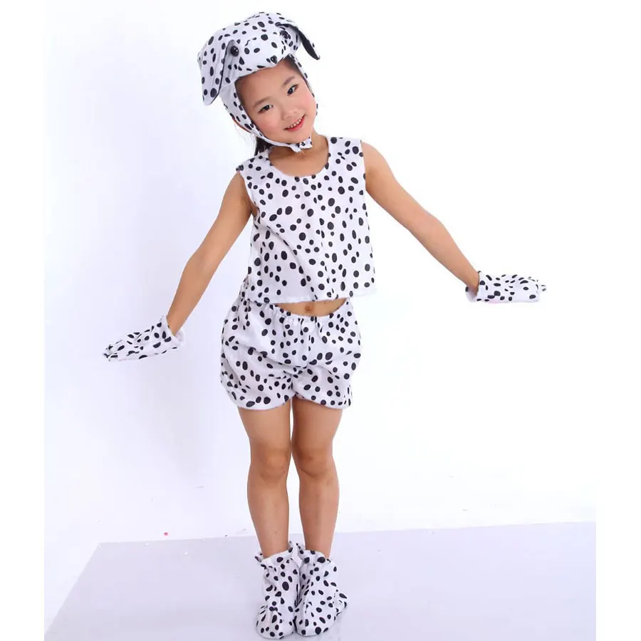 Umorden Children Kids Baby Cartoon Animal Dalmatian Dog Costume Cosplay Jumpsuit Children's Day Halloween Costumes