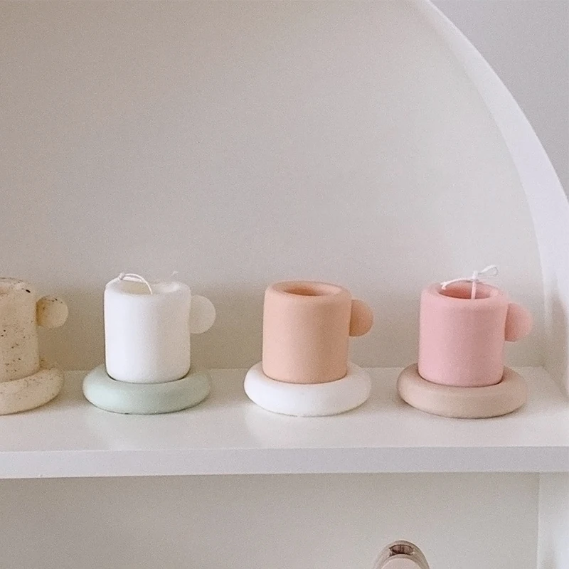

cup set Liquid Silicone Mold DIY Aromatherapy Candle Gypsum DIY Creative candle mold