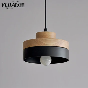 

Postmodern pendant light loft lamp pendant head lamp head light art deco lightings retro bedside lamp wood lampshade dining room