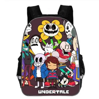 

Hot Sale Polyester Black Printing Cartoon Undertale Backpack for Boys Schoolbag Kids School Bags for Children Book Bag mochilas